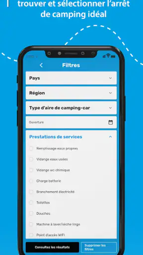 Camperstop-App – Camping-car screenshot