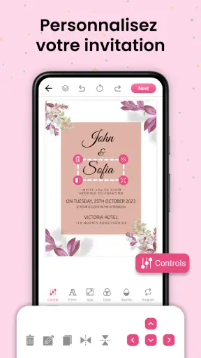 Créateur de carte d'invitation screenshot