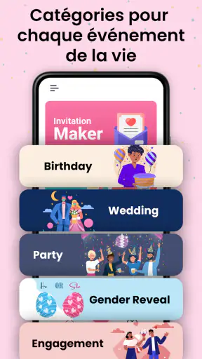 Créateur de carte d'invitation screenshot