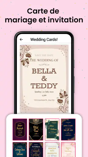 Créateur de carte d'invitation screenshot