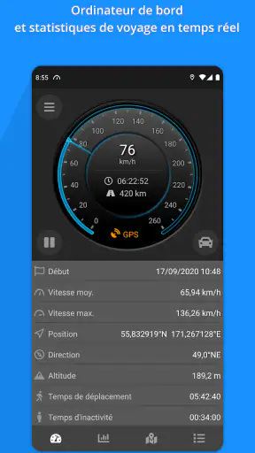 Compteur de vitesse GPS screenshot