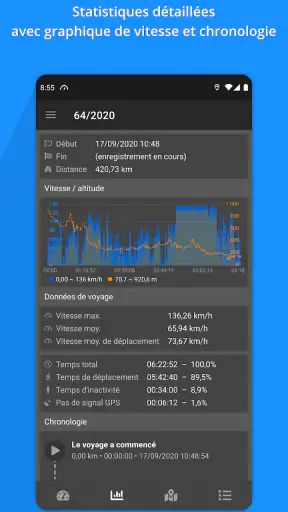 Compteur de vitesse GPS screenshot