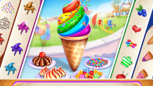 crème glacée cône cuisson chef screenshot