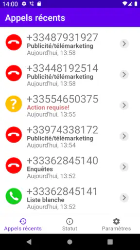 Callfilter.app screenshot