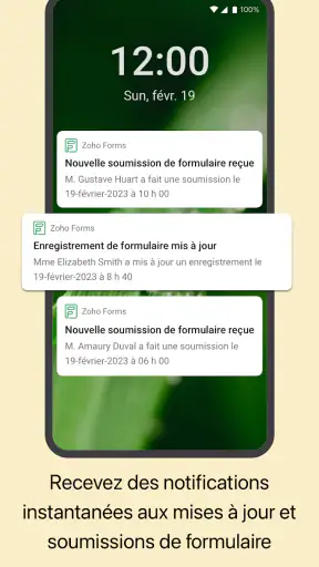 Formulaires Mobiles Zoho Forms screenshot