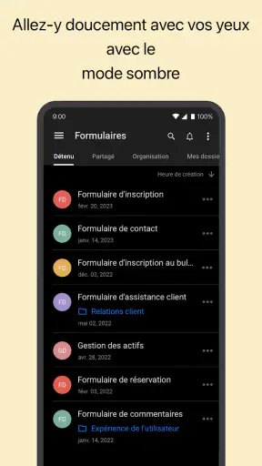 Formulaires Mobiles Zoho Forms screenshot