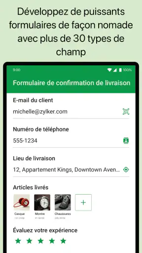 Formulaires Mobiles Zoho Forms screenshot