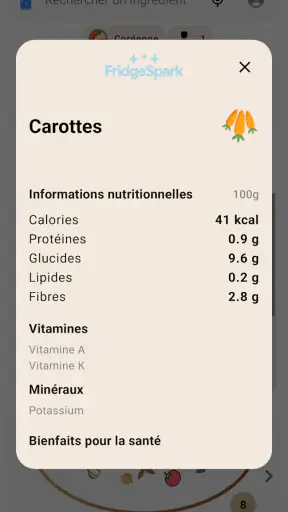 FridgeSpark – Recette unique screenshot