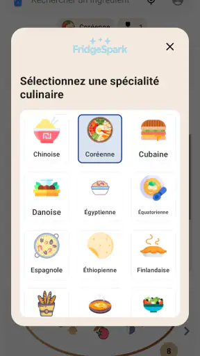 FridgeSpark – Recette unique screenshot
