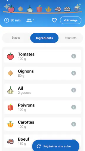 FridgeSpark – Recette unique screenshot