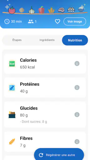 FridgeSpark – Recette unique screenshot