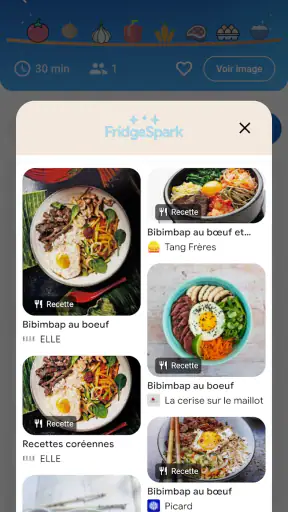 FridgeSpark – Recette unique screenshot