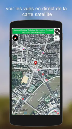 GPS satellite terre Carte screenshot