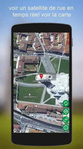 GPS satellite terre Carte screenshot