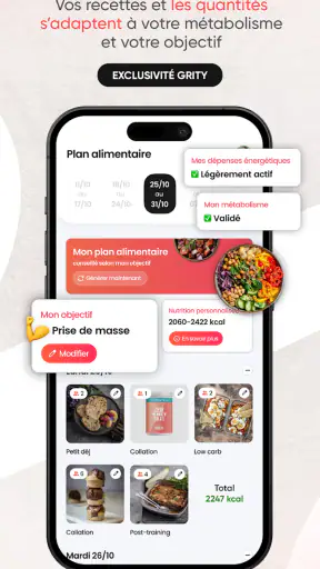 Grity - Sport & Nutrition screenshot