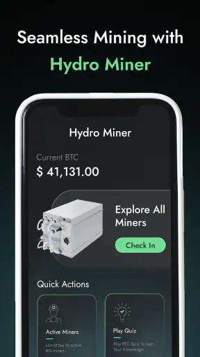 Hydro Miner- Rent Online Miner screenshot