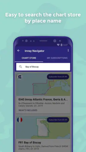 Imray Navigator screenshot
