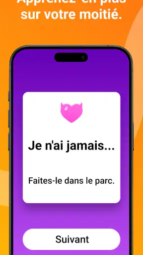 Je n'ai Jamais - Jeu Couple screenshot