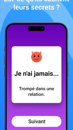 Je n'ai Jamais - Jeu Couple screenshot