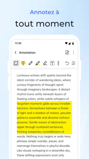 Lecteur et éditeur PDF screenshot