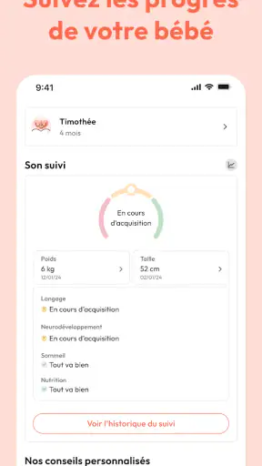 Heloa | Suivi bébé + grossesse screenshot