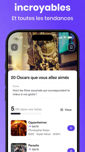 Memorizer: films livres séries screenshot