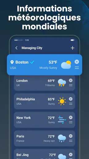 Météo en temps réel screenshot