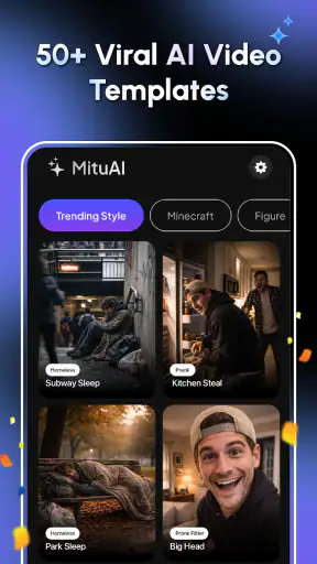 Mitu AI: Vidéos Blagues par IA screenshot