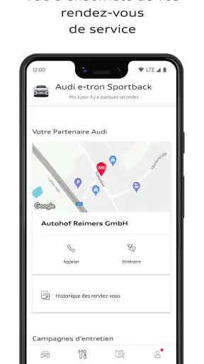 myAudi screenshot