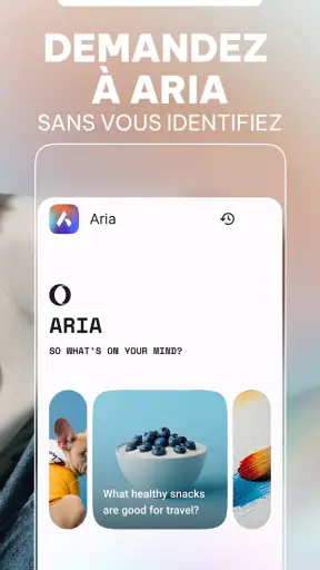 Navigateur Opera: VPN et IA screenshot