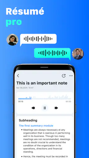 Notes Vocales:NoteFlow screenshot