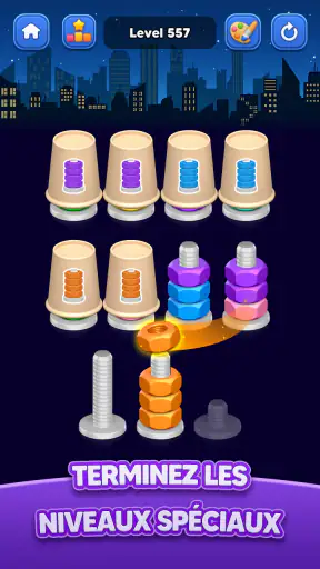 Nut Sort: Color Match Game screenshot