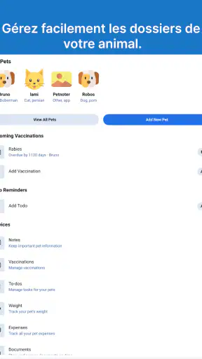 PetNoter: Santé & Vaccins screenshot