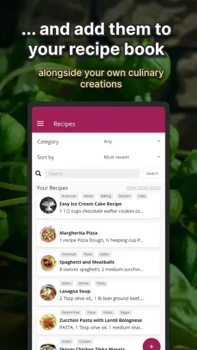 Plan Meals - Meal Planner screenshot