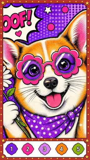 PopArt Color Paint By Number screenshot