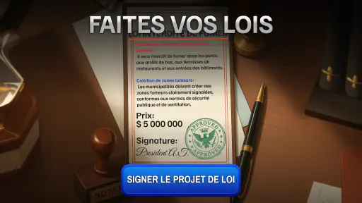 Pouvoir du Président : Jeu screenshot