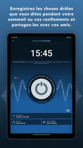 Enregistreur sommeil et cycle screenshot