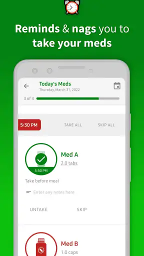 Rappel & suivi des médicaments screenshot