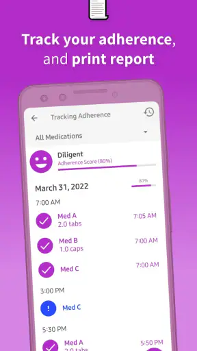 Rappel & suivi des médicaments screenshot