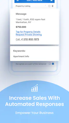Réponse auto SMS Marketing screenshot