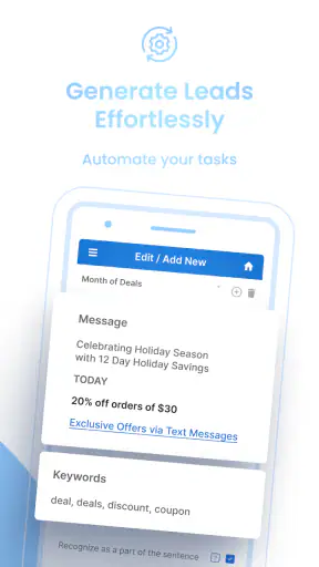 Réponse auto SMS Marketing screenshot