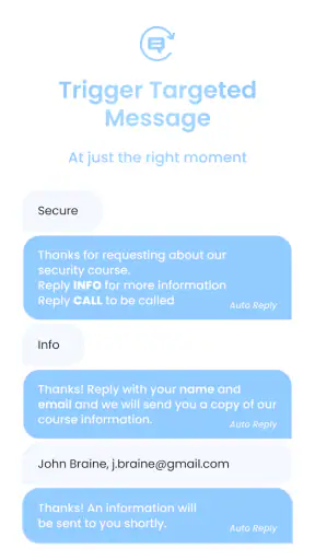 Réponse auto SMS Marketing screenshot