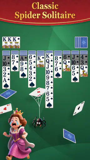 Rétro Spider Solitaire screenshot