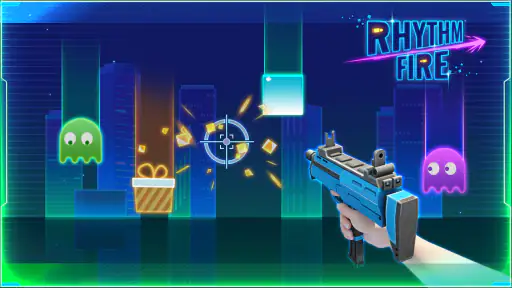 Rhythm Fire - Jeu de Tir EDM screenshot