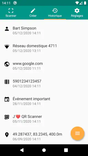 Scanner QR et code-barres screenshot