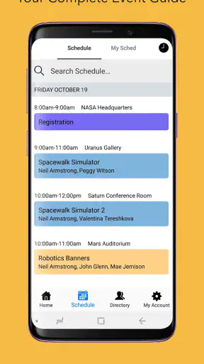 Sched screenshot