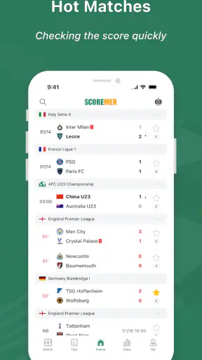 Scoremer -  Scores en direct screenshot