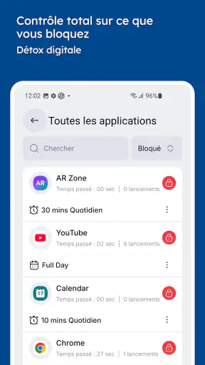 Stay Focused: blocage d'applis screenshot