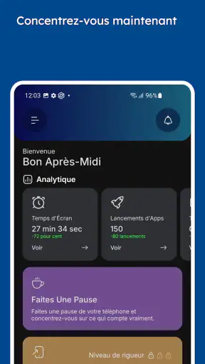 Stay Focused: blocage d'applis screenshot