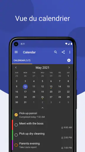 Tâches : liste de tâches screenshot